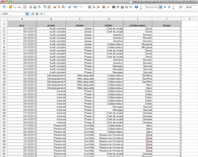 Exporter au format Excel